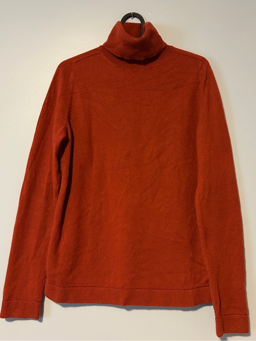 Lafayette 148 New York Rust Turtleneck Sweater